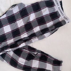 Victoria’s Secret flannel print glitter pajama pants